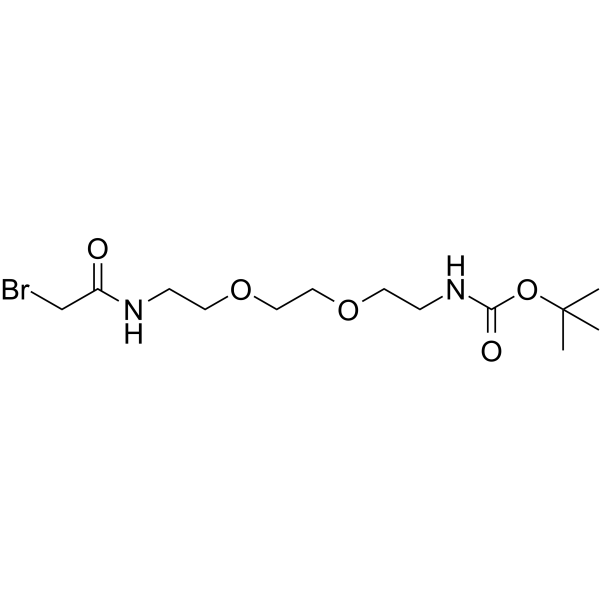 Bromoacetamido-PEG2-Boc-amine 182244-33-3